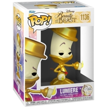 disney: the beauty and the beast - lumiere - funko pop 1136