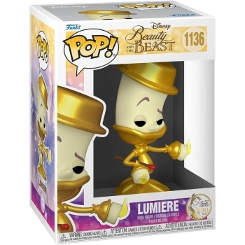 disney: the beauty and the beast - lumiere 9cm - funko pop 1136