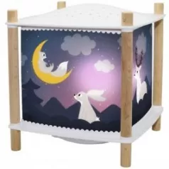lanterna magica 2.0 foresta - musicale con bluetooth e ricarica usb