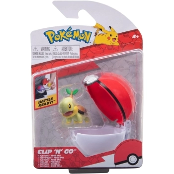 pokemon - clip n go - turtwig & poke ball