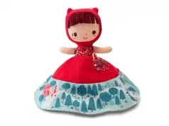 bambola di stoffa reversibile - cappuccetto rosso , nonna e il lupo