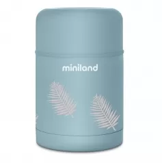 contenitore termico per alimenti thermy leaves 600ml azzurro