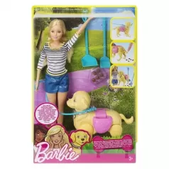 barbie walk e potty pup and doll