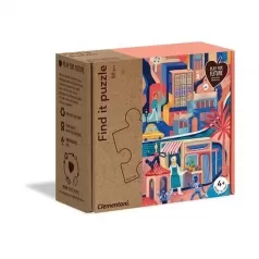 find it puzzle recycled materials winter