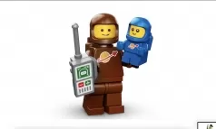 71037-11 - minifigure serie 24 - astronauta marrone e spacebaby