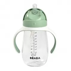 biberon da apprendimento 2in1 - 210 ml - verde - incoraggia il tuo bambino all'indipendenza