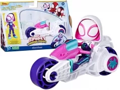 marvel spidey e i suoi fantastici amici - ghost con motocicletta (personaggio 12cm)