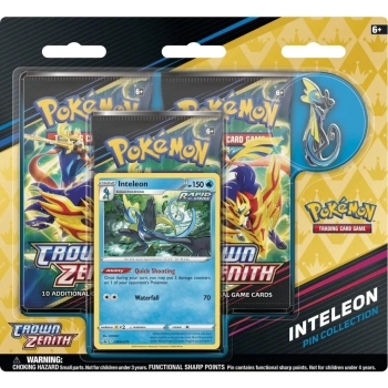 pokemon gcc - spada e scudo zenit regale - collezione con spilla inteleon (ita)