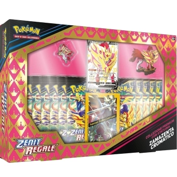 pokemon gcc - spada e scudo zenit regale - collezione premium con statuina zamazenta cromatico (ita)