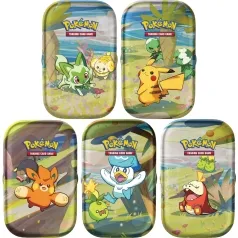 pokemon gcc - mini tin amici di paldea - sprigatito e fidough (ita)