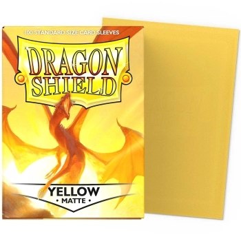 dragon shield standard sleeves - matte yellow (100 bustine protettive)