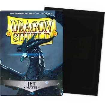 dragon shield standard sleeves - jet matte (100 bustine protettive)