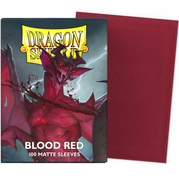 dragon shield standard sleeves - blood red simurag matte (100 bustine protettive)