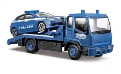 carro attrezzi polizia con auto 1:43