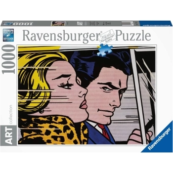 lichtenstein: in the car -puzzle 1000 pezzi