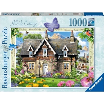 hillside country cottage - puzzle 1000 pezzi