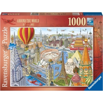 giro del mondo in 80 giorni - puzzle 1000 pezzi