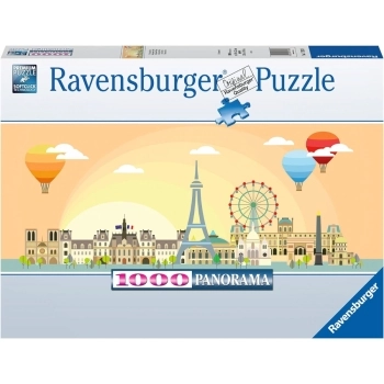 un giorno a parigi - puzzle 1000 pezzi panorama