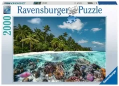 un tuffo alle maldive - puzzle 2000 pezzi