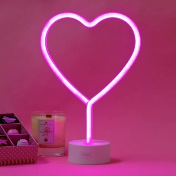 lampada led a effetto neon - it's a sign - cuore
