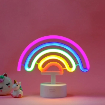 lampada led a effetto neon - it's a sign - arcobaleno