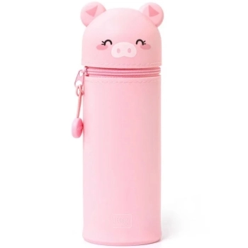 astuccio 2 in 1 in morbido silicone - kawaii - piggy
