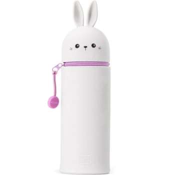 astuccio 2 in 1 in silicone - kawaii - coniglio