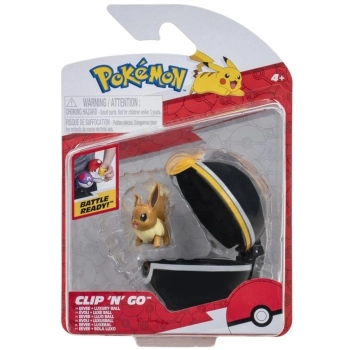 pokemon clip n go wave 3 - eevee #3 & luxury ball