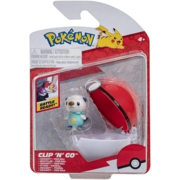 pokemon - clip n go - oshawott & poke ball