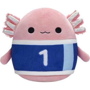 squishmallows - archie the axoloti with football jersey - peluche 20cm