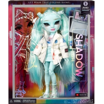 rainbow high - shadow high - zooey electra (green) - s23 fashion doll