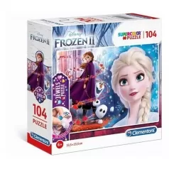 frozen 2 - super color puzzle - puzzle 104 pezzi