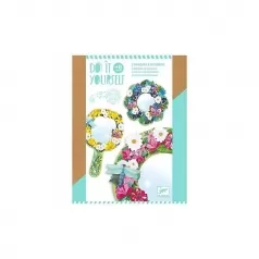 mosaic and stickers - pretty flowers