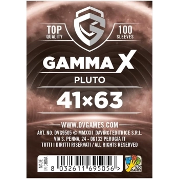 gamma x pluto - 41×63 - confezione da 100 bustine protettive