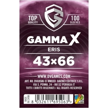 gamma x eris - 43×66mm - confezione da 100 bustine protettive