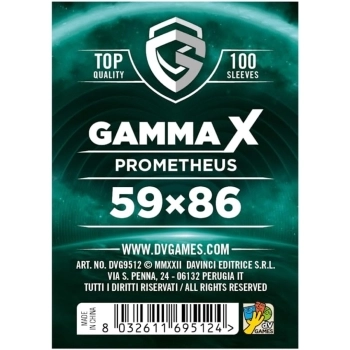 gamma x prometheus - 59×86 - confezione 100 bustine protettive