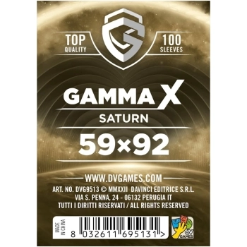 gamma x saturn - 59×92 - confezione 100 bustine protettive