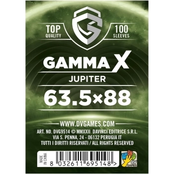 gamma x jupiter - 63,5×88 - confezione 100 bustine protettive
