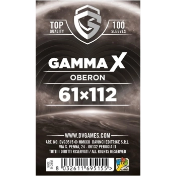 gamma x oberon - 61×112mm - confezione 100 bustine protettive