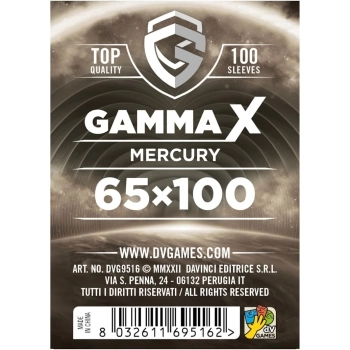 gamma x mercury - 65×100 - confezione 100 bustine protettive