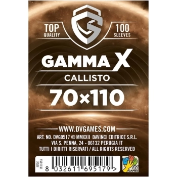 gamma x callisto - 70×110 - confezione 100 bustine protettive