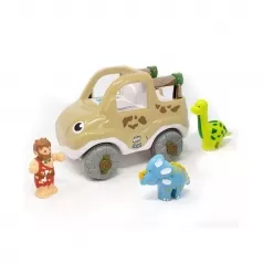 jurassic jesse - automobile con personaggio e animale