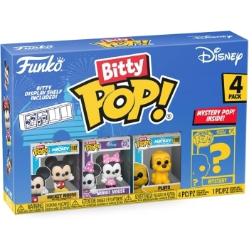 disney - mickey 4 pack 3cm serie 1 - funko pop bitty