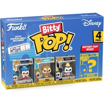 disney - sorcerer mickey 4 pack 3cm serie 3 - funko pop bitty
