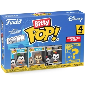 disney - goofy 4 pack 3cm serie 4 - funko pop bitty