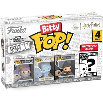 harry potter - dumbledore 4 pack 3cm serie 3 - funko pop bitty