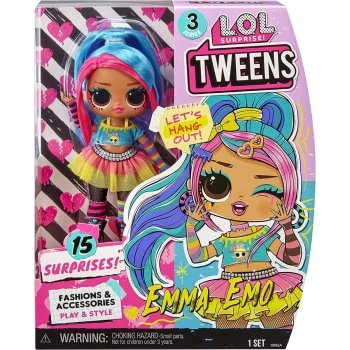 lol surprise tweens - emma emo - s3 fashion doll 16cm