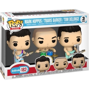 blink 182 - mark hoppus / travis barker / tom delonge - funko pop 03