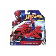 spider-man - personaggio 10cm con moto