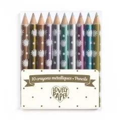 lovely paper - 10 matite colorate metallizzate